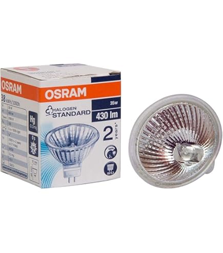 OSRAM オスラム DECOSTAR ハロゲン電球 GU4 12V 36° Amazon | オスラム デコスター35 12V 10W 36°口金GU4 5個入 JR12V10W