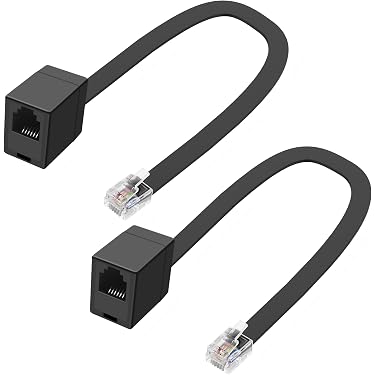 Telefoon Verlengkabel RJ12 - Telefoon Verlengkabel, Type: 6-aderig Plat