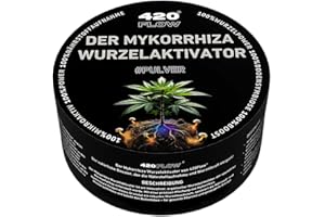 420Flow Mykorrhiza Cannabis Pilze Wurzelbooster – Pulver mit Mykorrhizza Pilzen & Huminsäure Wurzelaktivator Wurzelbooster für Pflanzen, Stecklinge & Grow Erde, Kokos & Anbau (180g)