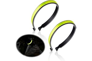 YUWJOOWEE Reflektierender Hosenklammer Fahrrad,Hosenklammern Für Radfahrer,Universal Hosenklammern für Radfahrer,PVC Beschichtete Reflektierende Hosenklammern Für Aktivitäten In Der Dunkelheit