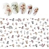 Pop Beauty Nail Art Tırnak S&uuml;sleme Sticker, Tırnak D&ouml;vmesi, Tırnak Tattoo &Ccedil;i&ccedil;ek Desenli
