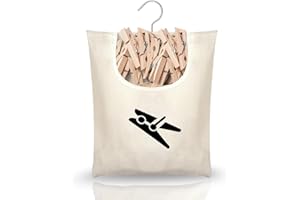 ClcIosis Wäscheklammerbeutel mit Klammerkorb, Praktischer Klammerbeutel für Wäscheklammern, Klammerkorb für Wäscheklammern Zubehör für Socken Unterwäsche Stoff Clothes Pegs Bag