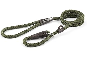 Ancol Patrimonio Nailon Cuerda Slip Lead, 1,5 m de Largo x 8 mm Ancho, Verde
