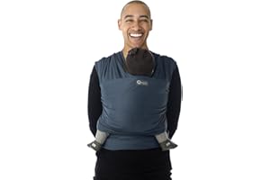 BABYLONIA BABY CARRIERS Babylonia Echarpe de Portage + DVD - Tricot-Slen Bio - Bleu Jeans - 2 a 18 kg