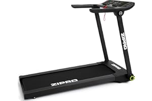 ‎ZIPRO Zipro Klappbar Laufband für Zuhause Pacto, Geschwindigkeit 1 bis 16 km/h, LED-Anzeige Lautsprecher, Bluetooth und 1.75 PS Motor, Walking Pad bis 130kg, Treadmill mit 12+3 Trainingsprogrammen
