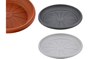 B2C Round Plastic Plant Pot Saucers/Water Trays Heavy Duty Sturdy Durable Various sizes and colours