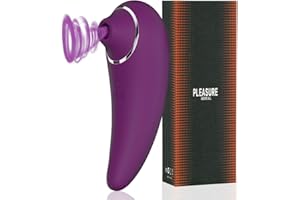 TORYO Portátil Masajeador Ŝḁtɨsfỿḛr pro 5 sùcciønadør de Clîťoris Femènịnô original Con 6 Modos Ŝạtisfạcęr Femènịnô Ṽiḇráḑòraḑòr Ṃújēr USB recargable (Purple-AK9)