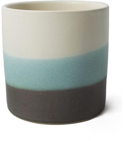Bloomingville Pinecone, vaso da fiori decorativo, per interni, stile retrò, creativo, S (9,5 cm ø), blu, ceramica