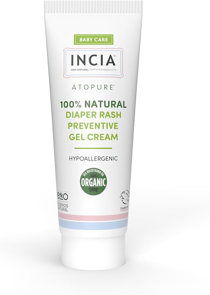 INCIA ATOPURE ®%100 Doğal Pişik Önleyici Jel Krem Organik Yalancı İğde Bakım Kremi Bitkisel 60 ml