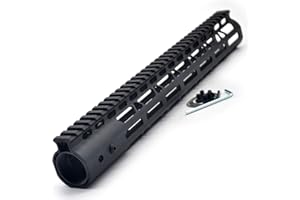 TRIROCK Black 13.5 Inches Free Float M-Lok AR15 AR-15 Handguard with Rail Mounted Steel Barrel Nut Fit .223 5.56 Rifles
