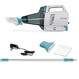 Intex 28628 - Aspirapolvere Vacuum Ricaricabile ZR200 per Piscine e Spa, con Asta 280 cm e Due Teste Aspiratrici