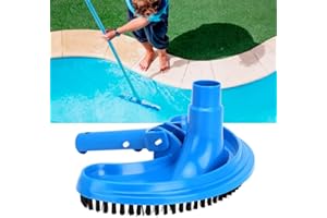 Jeffergarden Pool Vacuum Head Half Moon Flexible Swimming Pool Curved Suction Head Cleaning Accessory