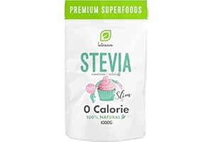 INTENSON Stevia 1000g | sostituto dello zucchero | dolcificante naturale | basso contenuto calorico