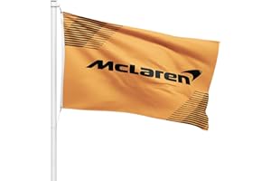 FOMSTOREG Formel 1 F1 McLaren Flagge Banner 90 x 150 cm – Premium Auto Fan Merch mit Messingösen – ideal für Outdoor-Sportbegeisterte