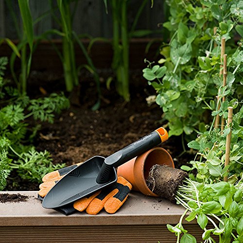Fiskars Blumenkelle, Länge 29 cm, Glasfaserverstärkter Kunststoff, Schwarz/Orange, Solid, 1000694 - 5