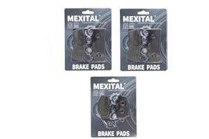 MEXITAL Motorrad Bremsbeläge Vorne + Hinten für kawasaki Ninja 600 ZX6R ZX 6R 1998-2002 Ninja 900 ZX9R ZX 9R 1996-2001 ZZR600 ZZR 600 2005-2008