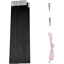 1 Palo Per Tenda Da 85 Mm, 333 M, 360 M, 405 M, 442 M, In Alluminio Per Campeggio Allaperto In Lega~p146683090 - Foto 4