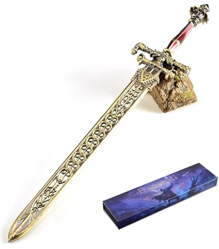 Elden Ring Schwert Der Nacht & Flamme – Sammlerstück Aus Metall, 30 Cm – Mit Ständer, Perfekt Als Dekoration Oder Geschenk
