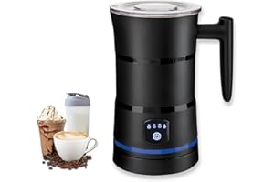 Straame Electric Milk Frother – Professional Automatic Foam Maker for Lattes, Cappuccinos & Hot Chocolates, Stainless Steel, Whisk & Froth in Seconds, Versatile Modes – Ideal for Home & Office Use