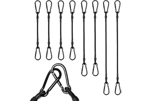 BYZANDQI Gumka napinająca z karabińczykiem – ekspander z karabińczykiem, zestaw 4 sztuk, 30/60/100 cm, napinacz bagażu, czarny, 100% lateks, gumowy napinacz do żagla przeciwsłonecznego, ogrodu,