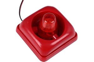 Keenso Industriellt Ljudljuslarm Ultrahögt 115dB Röd Strobesiren för Hem