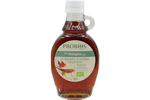 Sciroppo d'acero canadese biologico Probios - Sciroppo d'acero senza glutine - Perfetto per pancake, dessert - 189 ml