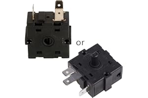 BABYVIVA Position Chauffage Électrique Pièce 3 Broches 5 Broches Sélecteur Commutateur Rotatif 250V 16A Interrupteur Bande Chauffage Électrique Pièces Chauffage
