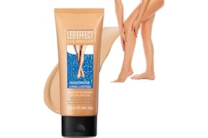 ‎LUCKNEST Leg Makeup Waterproof No Transfer, Leg Vein and Body Cover up Makeup for Tattoo Cover Up/Black Skin, Long Last Body Foundation 4 fl oz (Medium Golw)