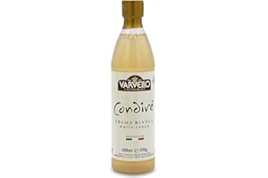 ‎VARVELLO Varello Balsamico Creme weiß - 500ml - Crema con Aceto Balsamico di Moderna – weißer Balsamico