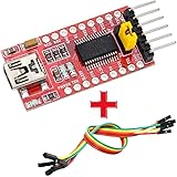 Ociodual 3.3-5 V FT232RL FTDI Mini USB TTL Série Serial UART Adaptateur Module Convertisseur Port + Câble pour Ardu ino Pro