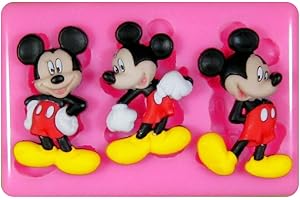 Mickey Mouse Molde de silicona para la torta de Decoración Pastel de Cupcake Toppers Glaseado Sugarcraft Tool por Fairie Blessings