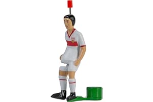 TIPP-KICK Star-Kicker VfB Stuttgart Klassik Edition I Original Spieler für Groß & Klein I Spielspaß mit der Fußball-Figur Spiel I Zubehör I Trikot Weiß/Rot