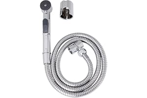 Verosan Waschbeckenhandbrause inkl. Brauseschlauch 125cm, Adapter mit Umstellfunktion und Wandhalterung, Poliert