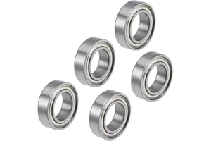 PATIKIL 8mm x 14mm x 4mm Profondo Scanalatura Sfere Cuscinetti, 5 Pezzi Cromo Acciaio Cuscinetto a Sfera a Gola Profonda per Potenza Trasmissione, MR148ZZ