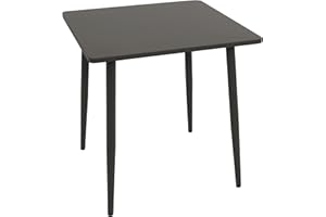 DEGAMO Bistrotisch Gartentisch Denver 70x70cm quadratisch, Metall/Stahl anthrazit, Indoor und Outdoor