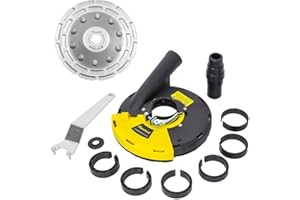 FANZTOOL Meule diamantée 180 mm avec carter d'aspiration universel pour meuleuse d'angle avec couronne de brossage