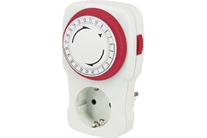 POLY POOL | PP1405 Temporizzatore Presa Elettrica Temporizzata Tedesca, Programmatore Giornaliero 250V, Timer Programmabile, Colore Bianco