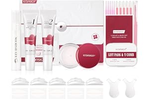 ICONSIGN Lash Lift Kit Professional Eyelash Perming Kit & Lash Perm Kit with Camellia Extract 90-Day Curl Sulphur-Free Formula Includes Lash Lift Glue for Sensitive Eyes At-Home Use