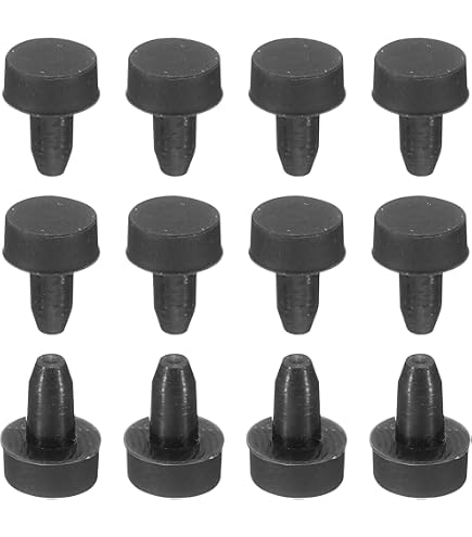 Pack De 20 Tapas De Goma Para Tornillos Y Pernos - Diámetro Interior 26 Mm, Protección Antidesgaste, Color Negro