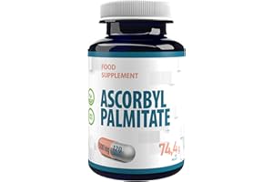 HEPATICA Ascorbyl Palmitate 500mg 120 Vegan Capsules, 3rd Party Lab Tested, High Strength Supplement, No Fillers or Bulkers, Gluten and GMO Free