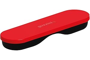 Guzzini On The Go Posate Da Viaggio, Spalvieri & Del Ciotto, 19 X 5.5 X H2 Cm, Rosso Nero