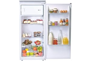 Candy CIO 225 EE/N Einbau-Kühlschrank mit Gefrierfach/Schlepptürtechnik/Eintürig/Nische 122 cm / 163 Liter/Kühlteil 147 Liter/Gefrierteil 16 Liter / 1 Gemüseschubladen / 3 Glasplatten