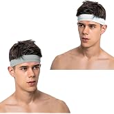 Spor Sa&ccedil; Bandı 2li Sporcu Erkek Kafa Bandı Headband Tenis Gym Ter Bantı Fitness Sa&ccedil; Bantları Yoga Crossfit Bisiklet Koşu Canl
