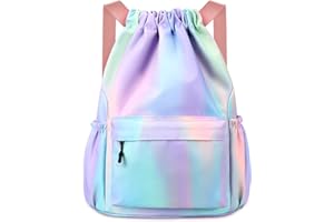 flintronic Sac à Dos Cordon Grand, Résistant à l'eau Sac à Cordes Gym Sport, Sac à Cordon Imperméable, Avec Poche Intérieure Et Poche De Sécurité, pour Voyage Gym Plage Piscine