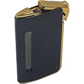Tusah Slim Jet Turbo Cigar Lighter Full Metal Personalized Single Size Black
