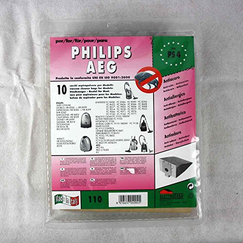 Elettrocasa PS4 Confezione Sacchetti Aspirapolvere Mobilo