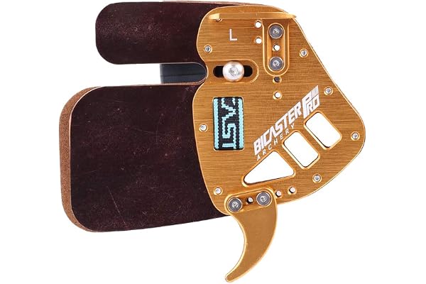 BICASTER Languettes de tir à l'arc en Horween Cordovan Cuir véritable + Aluminium pour Arc Classique