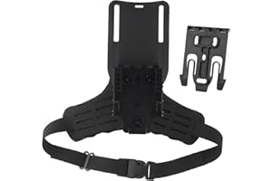 SHANYINGQUAN Adaptateur Combiné de Holster Tactique – Holster de Cuisse pour Chasse avec Kit QLS et Plateforme Mid-Ride