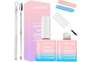 NINGESHOP Nagellackentferner 10 ml(2 PCS), Professioneller Gel Nagellack Entfernung, Gelnägel Shellac Entferner, Der Das Infiltrierende Gelöl Einfach Und Schnell Entfernt, Schadet den Nägeln Nicht