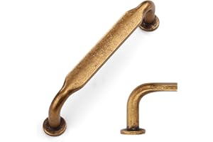 Amerdeco 10 Pieza Tiradores Cocina 128mm Tiradores Armarios Bronce Tirador Puerta Tiradores Cajones de Aleación de zinc Muebles Tirador UK0071